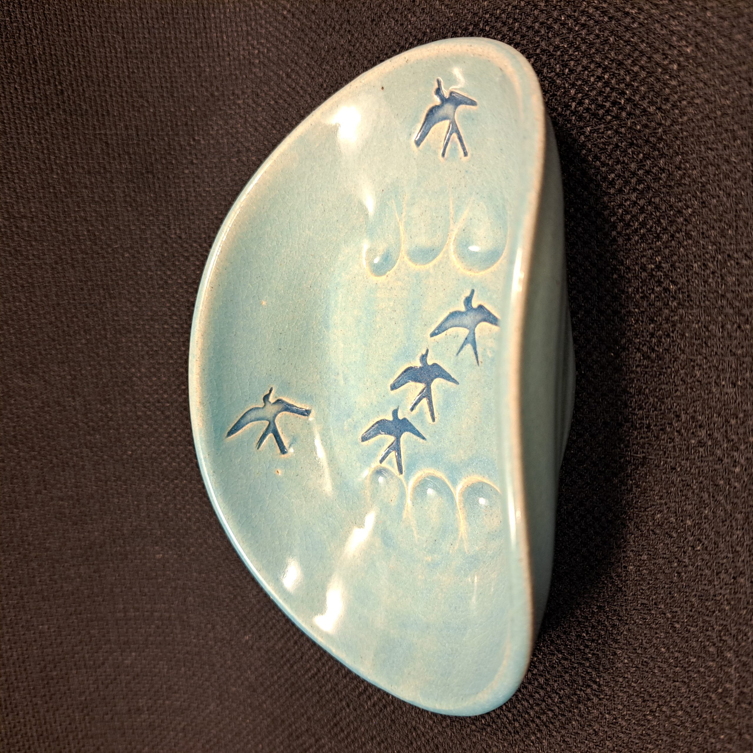 Soap Dish in Bluegreen